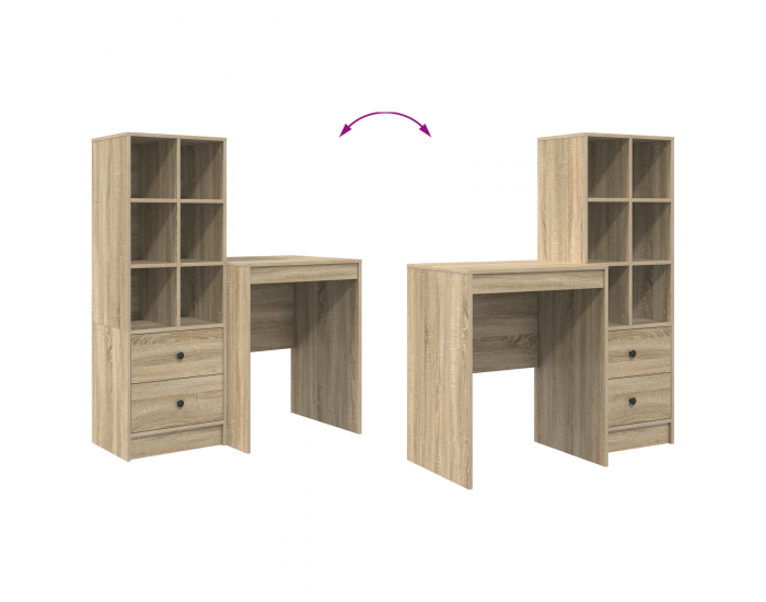 Sonata H Табло на с хранилище Sonoma Oak Инженерна дървесина