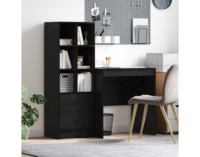 Sonata H Масата със съхранение Черен дъб Инженерна дървесина