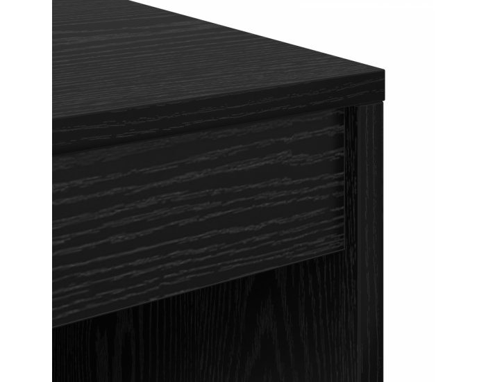 Sonata H Масата със съхранение Черен дъб Инженерна дървесина