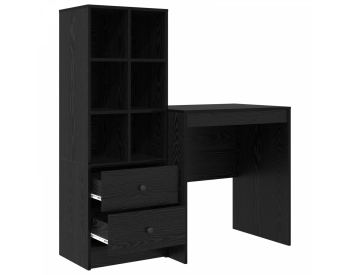 Sonata H Масата със съхранение Черен дъб Инженерна дървесина