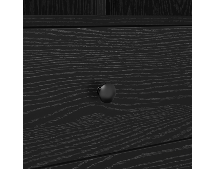 Sonata H Масата със съхранение Черен дъб Инженерна дървесина