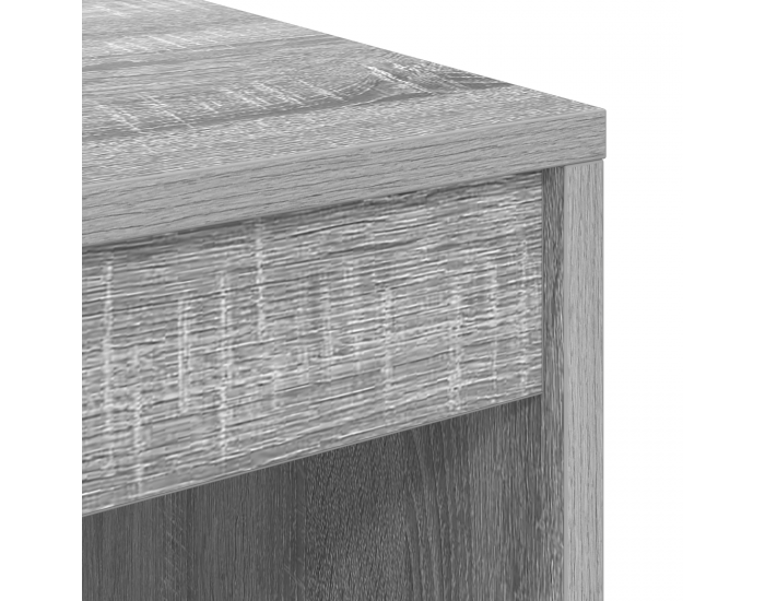 Sonata H Работна маса със съхранение Сив Сонома Дървесни частици