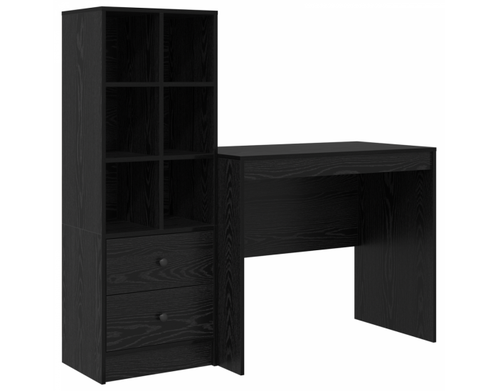 Sonata H Плот с място за съхранение Черен дъб Инженерна дървесина