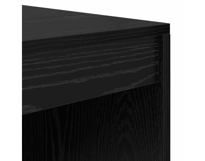 Sonata H Плот с място за съхранение Черен дъб Инженерна дървесина