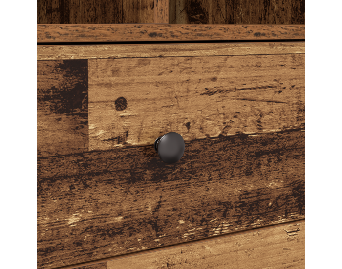 Sonata H Бюро с съхранение Старо дърво Инженерна дървесина