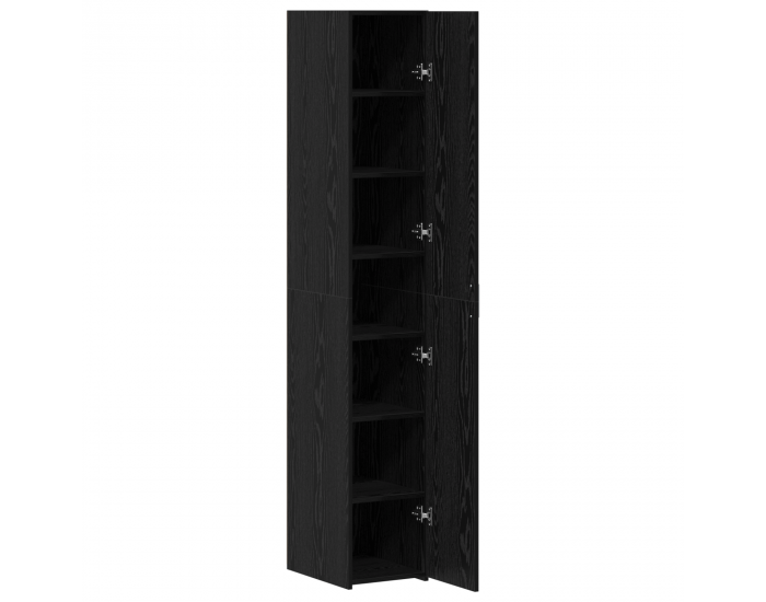 Sonata H Висок Бюфет Черен Дъб 30x42.5x185 см Инженерни плочи