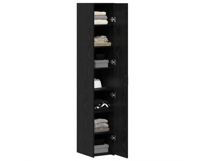 Sonata H Висок Бюфет Черен Дъб 30x42.5x185 см Инженерни плочи