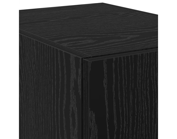 Sonata H Висок Бюфет Черен Дъб 30x42.5x185 см Инженерни плочи