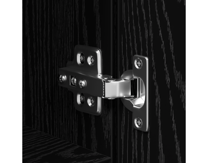 Sonata H Висок Бюфет Черен Дъб 30x42.5x185 см Инженерни плочи