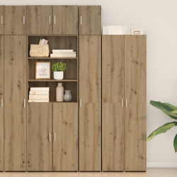 Sonata H Тесен съхранителен шкаф Artisan дъб 30x42.5x225 см Инженерна дървесина - Шкафове, Витрини, Модулни секции
