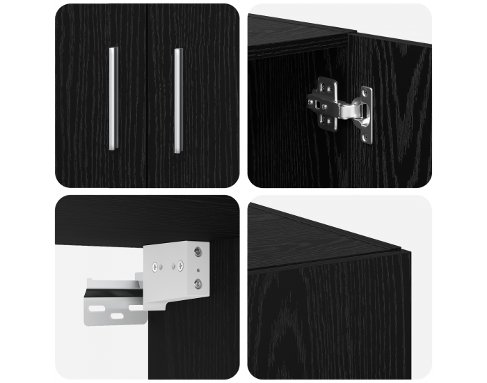 шкаф за съхранение Sonata H Черен дъб 70x42.5x225 см Инженерна дървесина шкаф за съхранение Sonata H Черен дъб 70x42.5x225 см Инженерна дървесина