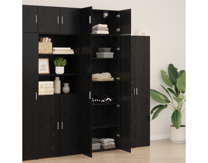 шкаф за съхранение Sonata H Черен дъб 70x42.5x225 см Инженерна дървесина шкаф за съхранение Sonata H Черен дъб 70x42.5x225 см Инженерна дървесина