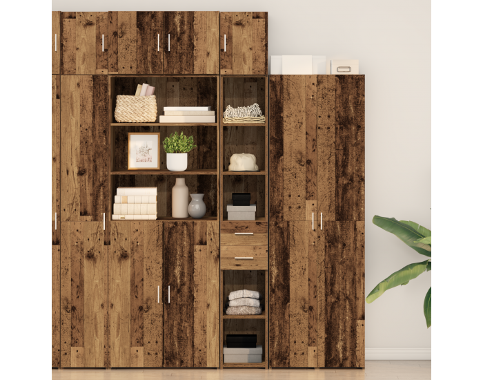 Шкаф Sonata H със стара дървесина 30x42.5x225 см от здрав материал Шкаф Sonata H със стара дървесина 30x42.5x225 см от здрав материал