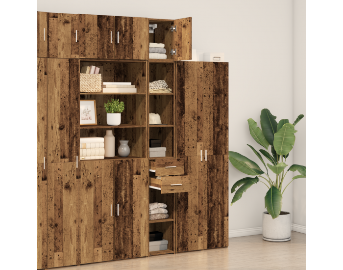 Шкаф Sonata H със стара дървесина 30x42.5x225 см от здрав материал Шкаф Sonata H със стара дървесина 30x42.5x225 см от здрав материал