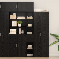 Sonata H Slim Storage Cabinet Черен дъб 30x42.5x225 см Обработена дървесина Sonata H Slim Storage Cabinet Черен дъб 30x42.5x225 см Обработена дървесина - Шкафове, Витрини, Модулни секции