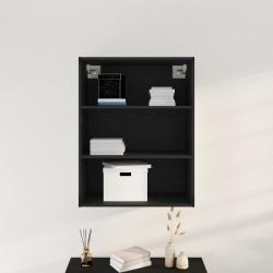 Sonata H Висящ стенен кабинет Черен дъб 69.5 x 32.5 x 90 см - Шкафове, Витрини, Модулни секции