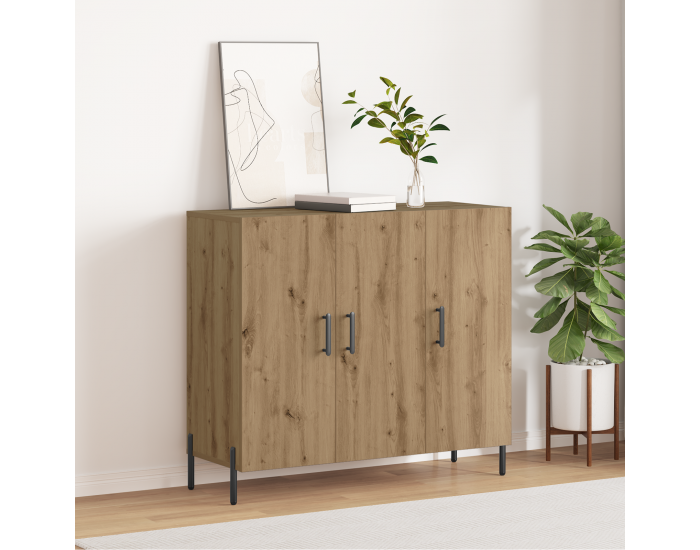 Страничен шкаф Sonata H от дъб, 90x34x80 см, от инженерна дървесина Страничен шкаф Sonata H от дъб, 90x34x80 см, от инженерна дървесина