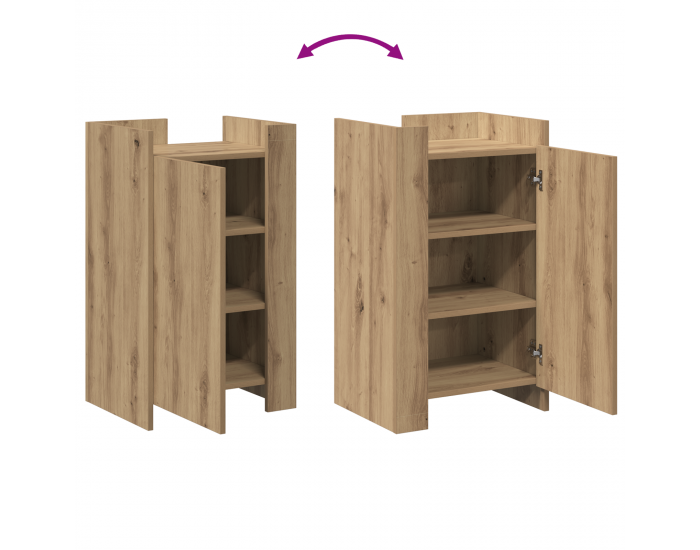 Sonata H Бюфет Занаятчийски дъб 45x35x75 см Инженерна дървесина