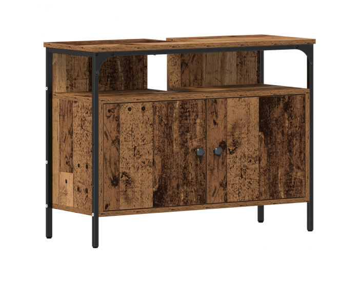 Sonata H Мивка за баня с вграден басейн в стил старо дърво