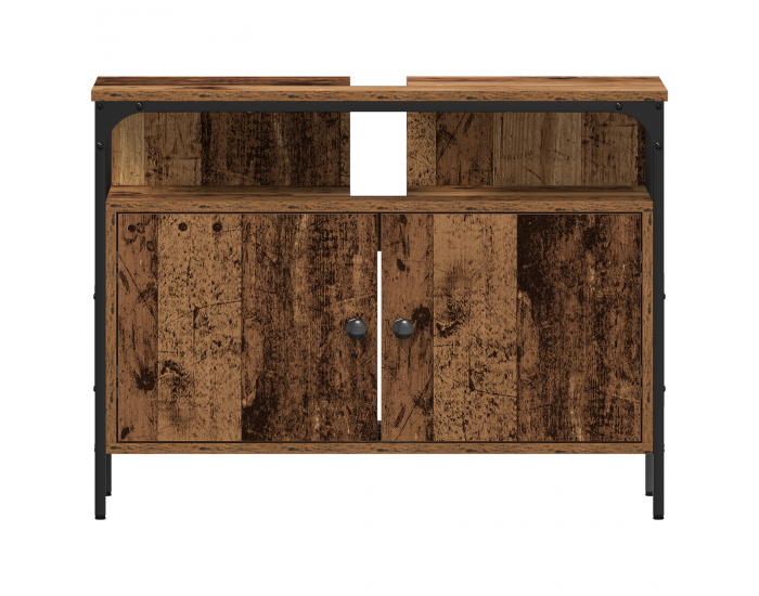 Sonata H Мивка за баня с вграден басейн в стил старо дърво