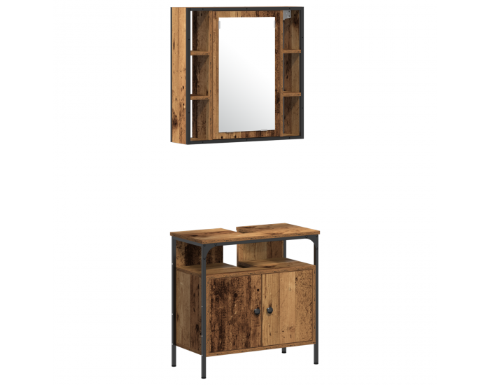 Sonata H Комплект мебели за баня от 3 части Стара дървесина