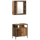 Sonata H Комплект мебели за баня от 3 части Стара дървесина