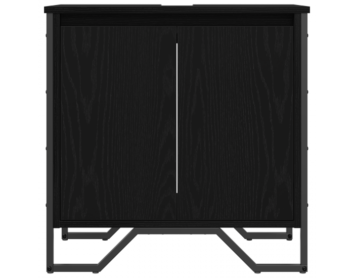 Sonata H Шкаф за мивка в баня Черен дъб 60x35x60 см Инжекционно дърво