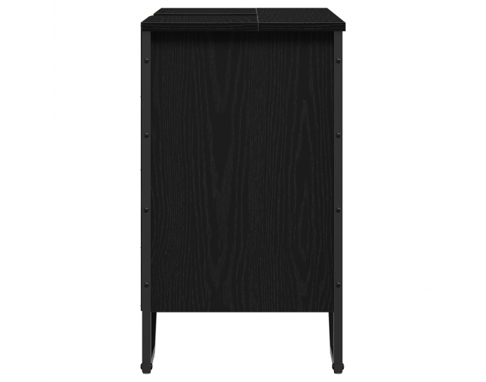 Sonata H Шкаф за мивка в баня Черен дъб 60x35x60 см Инжекционно дърво