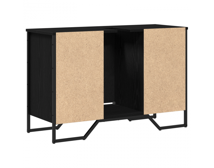 Sonata H Кабинет за мивки Черен дъб 91x35x60 см Инженерна дървесина