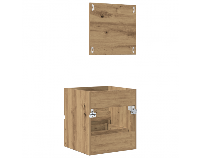 Sonata H Шкаф за баня Занаятчийски дъб МДФ Среден Съхранение