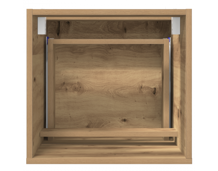 Sonata H Шкаф за баня Занаятчийски дъб МДФ Среден Съхранение