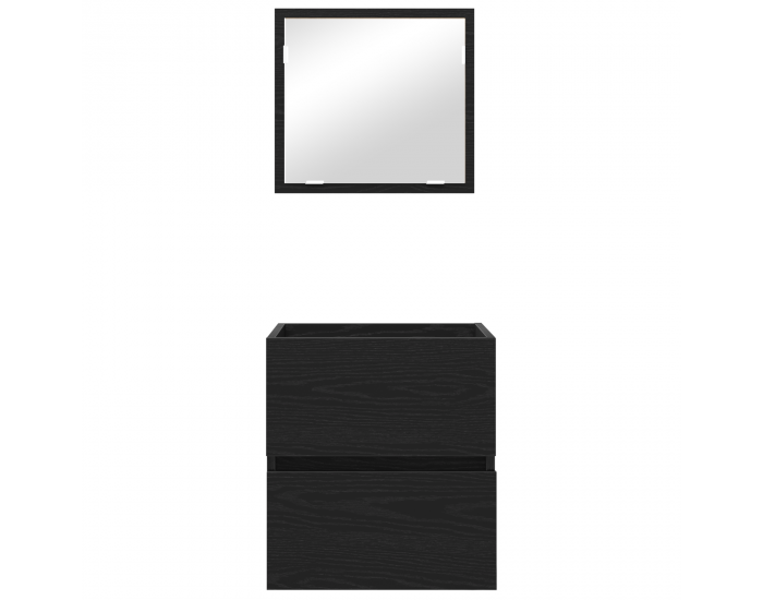 Sonata H Кабинет за баня - Черен дъб Дървесина Стандартен Съхранение