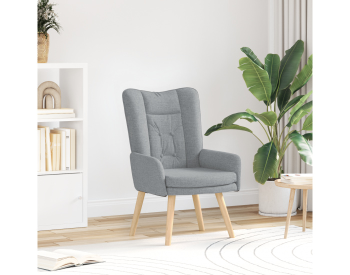 Sonata H Релаксиращ стол Светлосив текстил