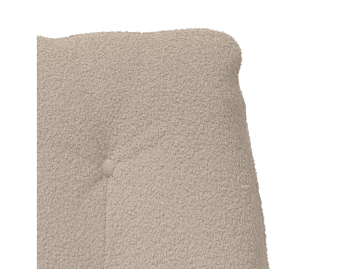 Sonata H Релаксиращ стол Светлосив къдрав плат, подобен на вълна