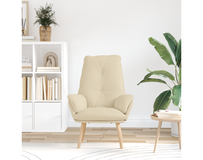 Sonata H Релаксиращ стол Кремав текстил