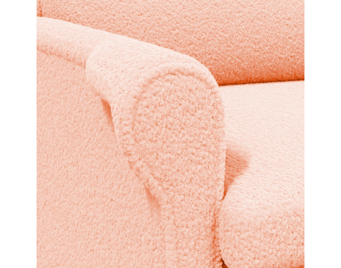 Sonata H Ергономичен фотьойл Розов Тъкан, Дърво Среден Ергономичен