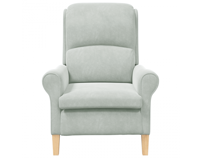 Sonata H Светлосив фотьойл Светлосив Тъкан с дървени крака Стандартен