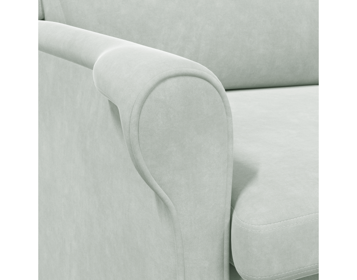 Sonata H Светлосив фотьойл Светлосив Тъкан с дървени крака Стандартен