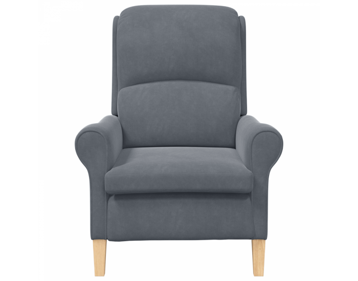 Sonata H Тъмен Сив Фотьойл Тъмен Сив Тъкан с дървени крака Стандартен