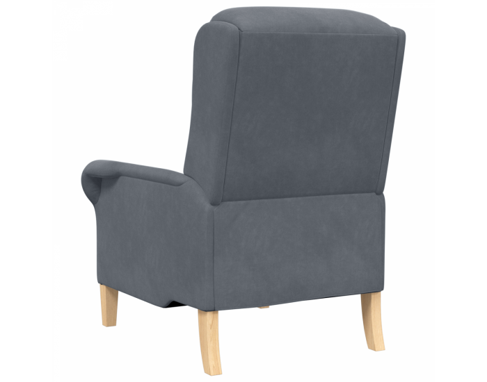 Sonata H Тъмен Сив Фотьойл Тъмен Сив Тъкан с дървени крака Стандартен