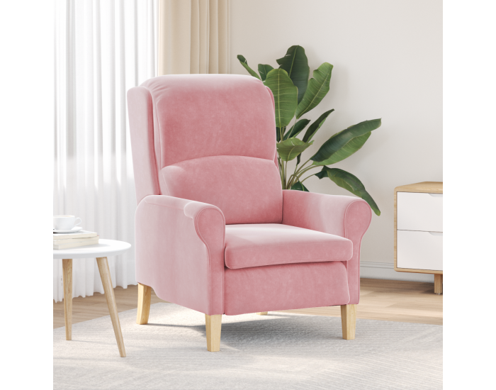 Sonata H Фотьойл в прасковено Прашково Полиестерно покритие, Дървена рамка