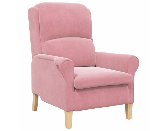 Sonata H Фотьойл в прасковено Прашково Полиестерно покритие, Дървена рамка