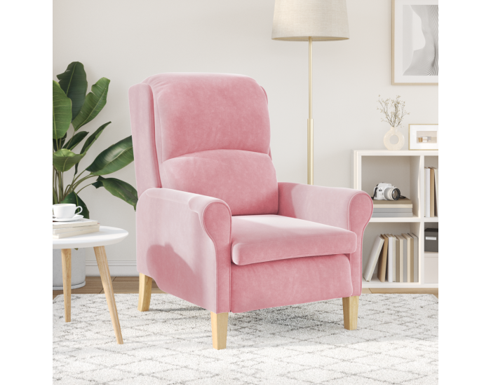 Sonata H Фотьойл в прасковено Прашково Полиестерно покритие, Дървена рамка