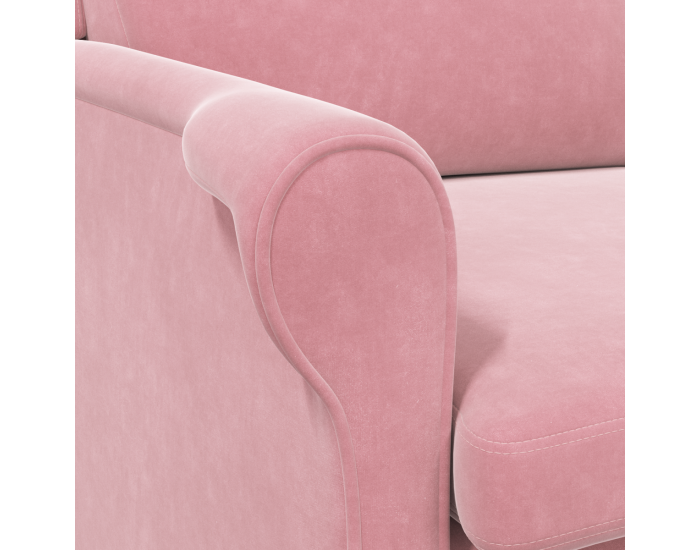 Sonata H Фотьойл в прасковено Прашково Полиестерно покритие, Дървена рамка