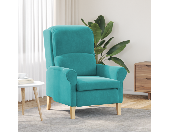 Sonata H Тюркоазен Фотьойл Тюркоаз Тъкан Стандартен Ергономичен