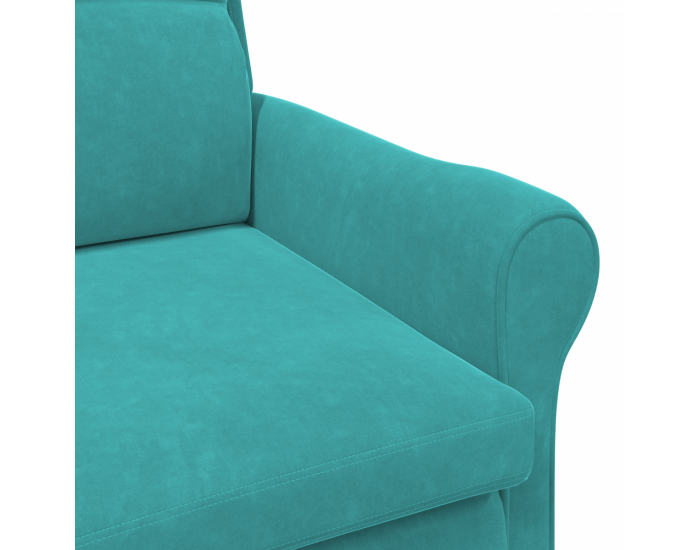 Sonata H Тюркоазен Фотьойл Тюркоаз Тъкан Стандартен Ергономичен