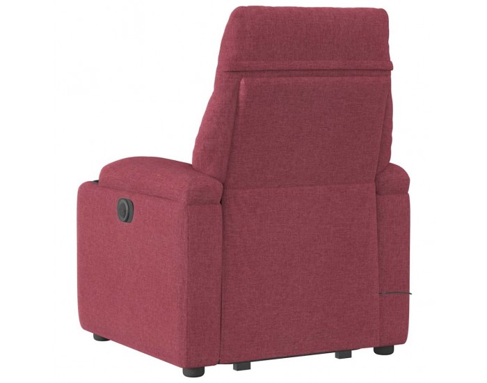 Sonata H Електрически изправящ масажен реклайнер виненочервен текстил