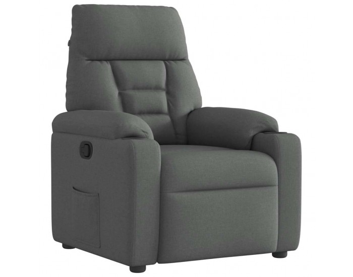 Sonata H Реклайнер, тъмносив, текстил