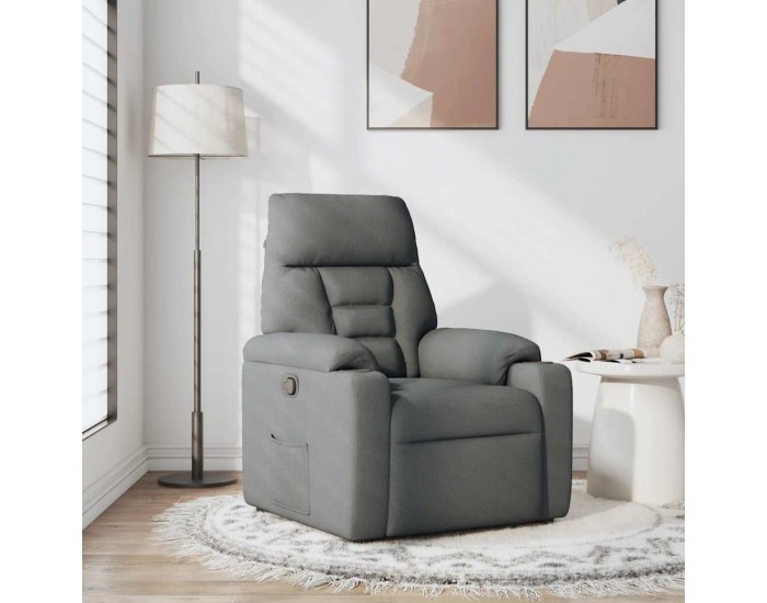 Sonata H Реклайнер, тъмносив, текстил