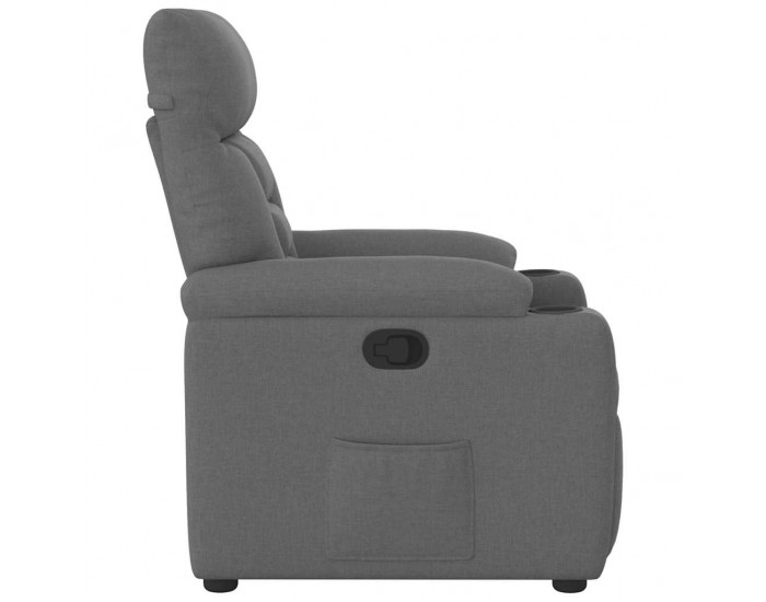 Sonata H Реклайнер, тъмносив, текстил